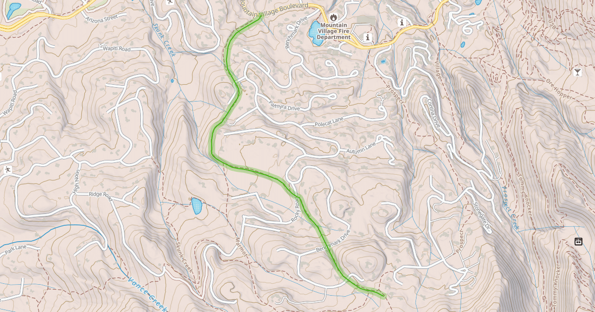 Map preview of Lower Galloping Goose
