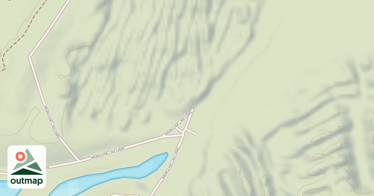 Map of Interlake State Recreation Area Trails