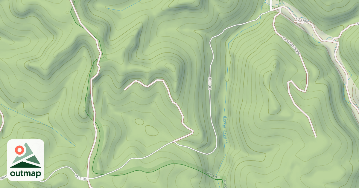Map of BARKER BRANCH