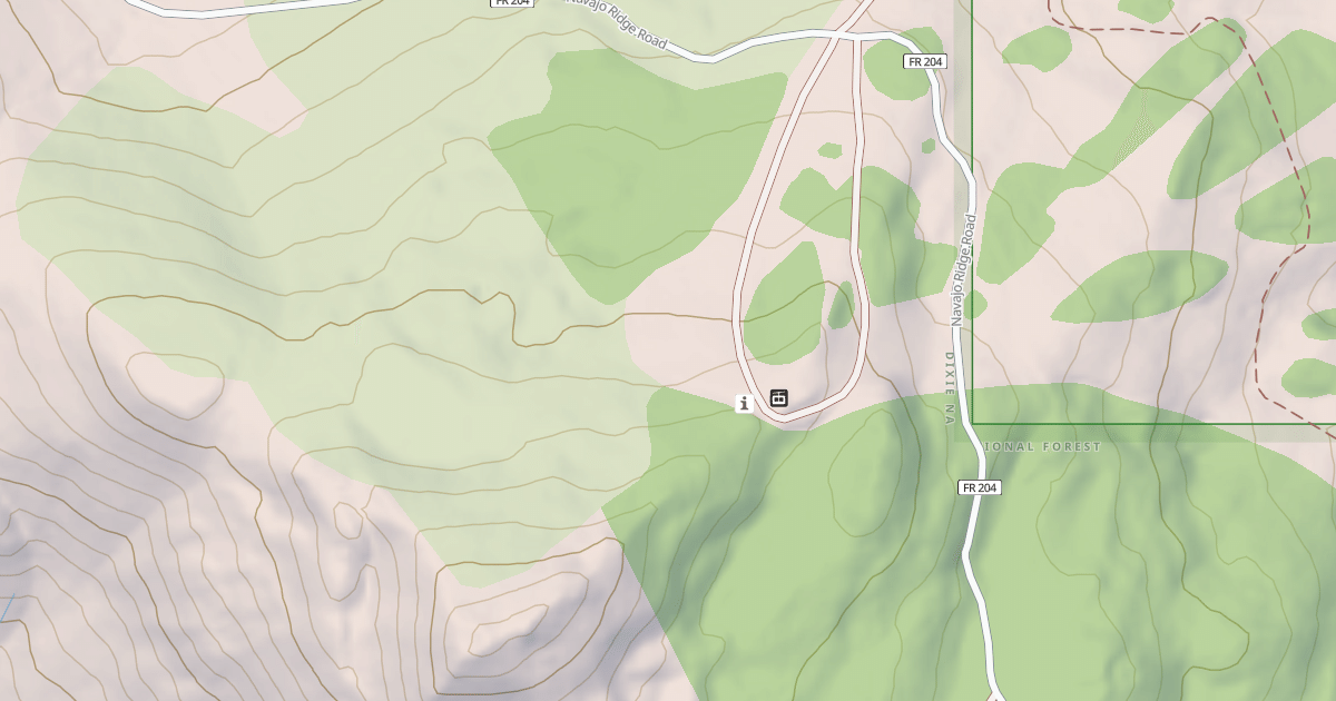 Map preview of Navajo Lake Snomobile