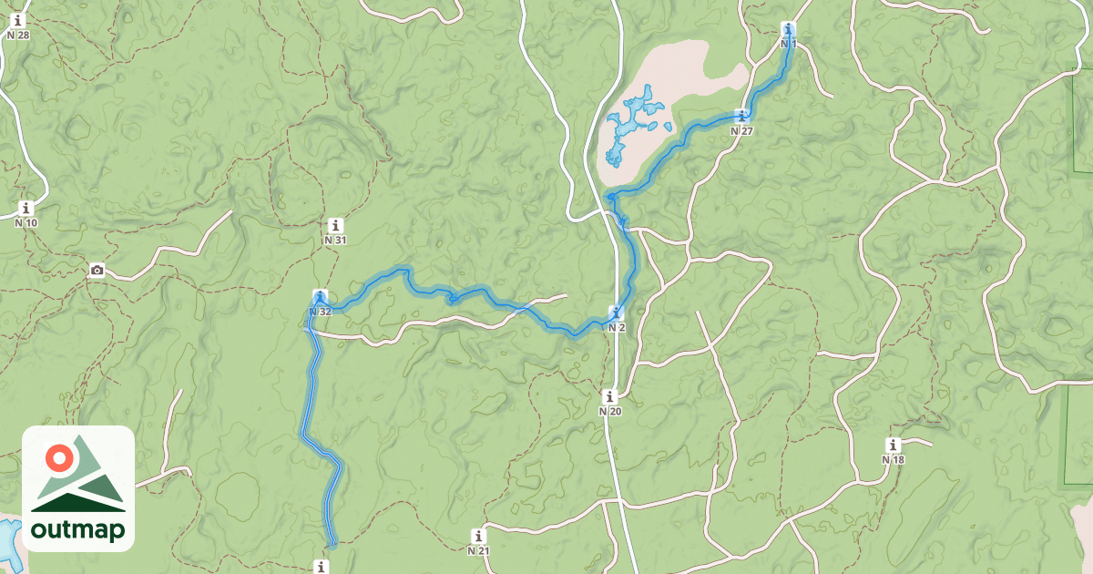 Map of Namakagon Trail