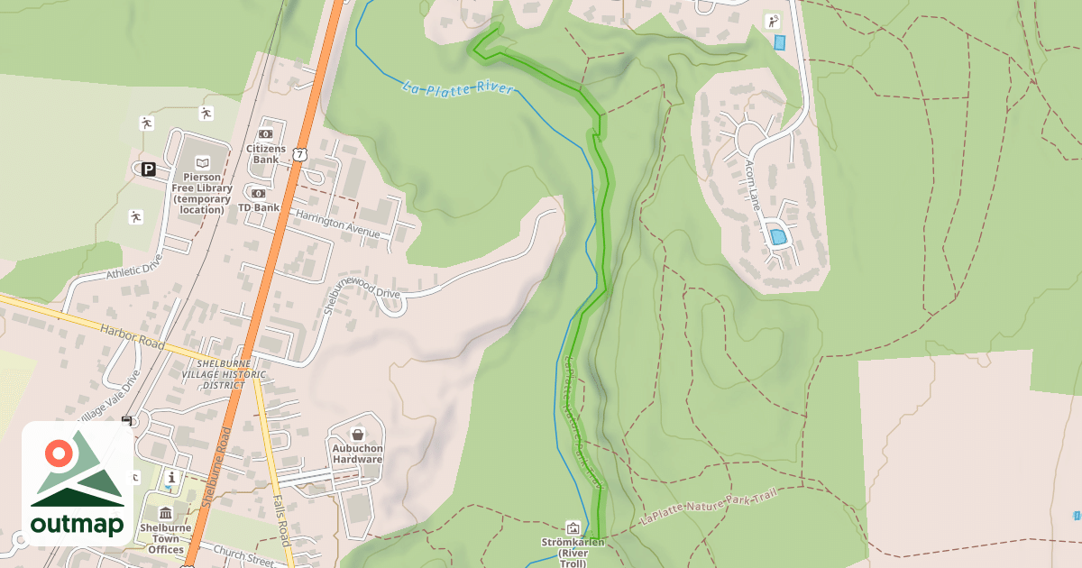 Map of LaPlatte Nature Park Trail