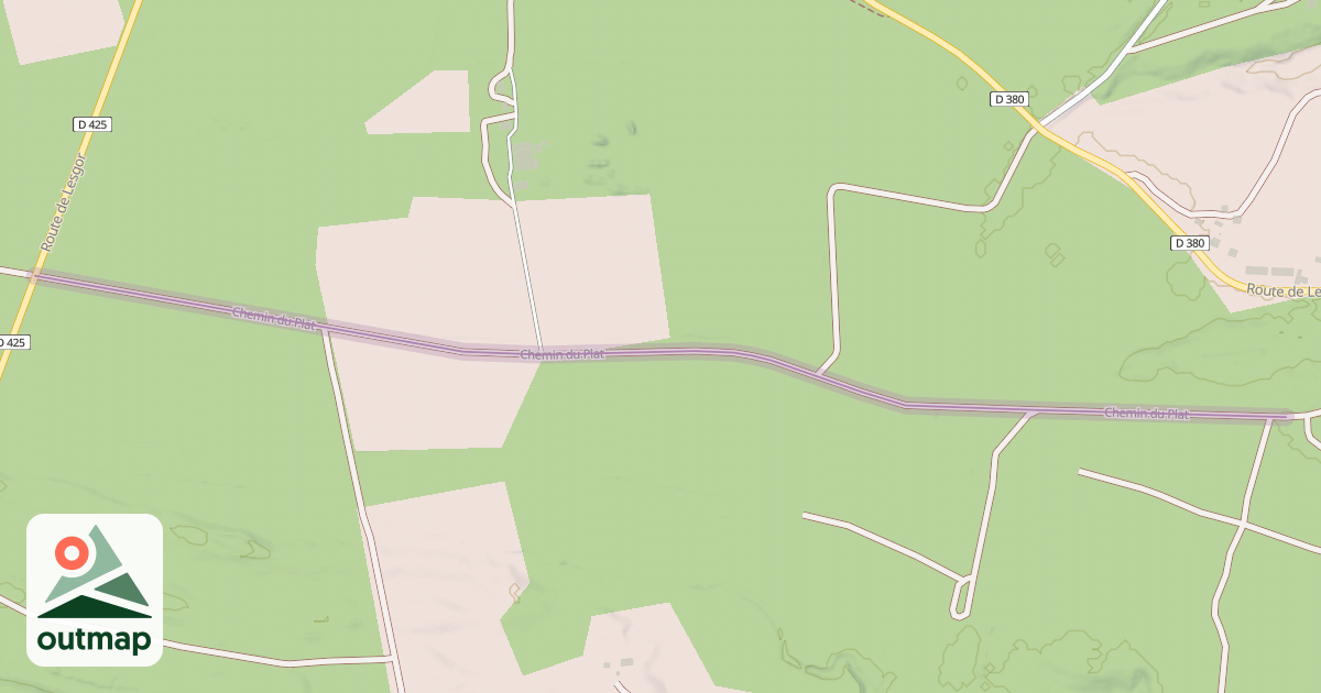 Map of Chemin du Plat