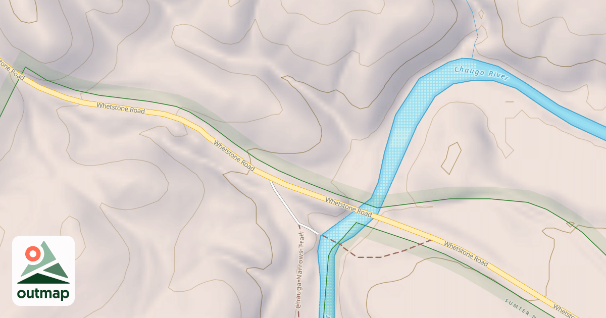 Map of BLACKWELL BRIDGE