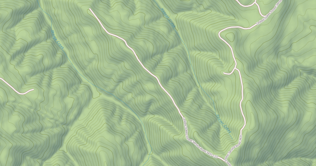 Map preview of USFS National Forest System Roads {1A520B36-F59B-408A-A2FD-2F3796F7C09E}