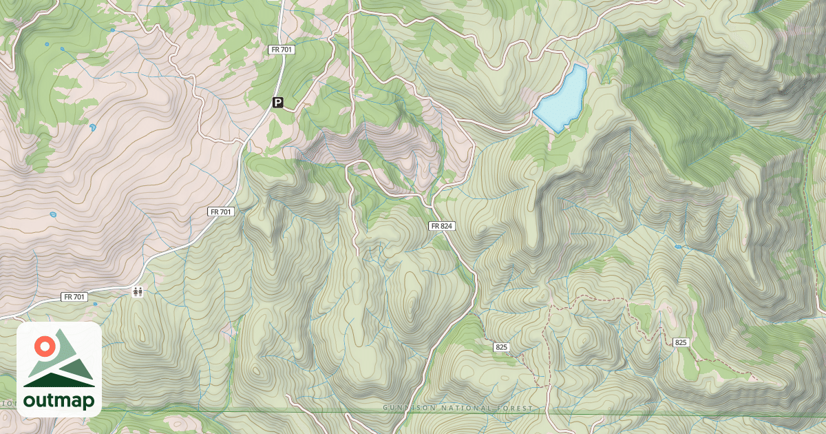 Map of LITTLE TERROR CREEK