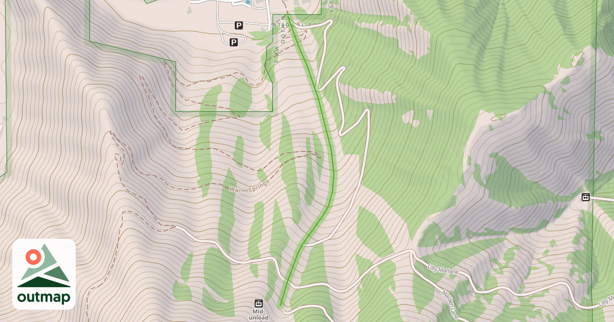 Map of Lower Warm Springs