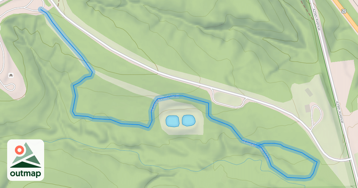 Map of Campground Trail