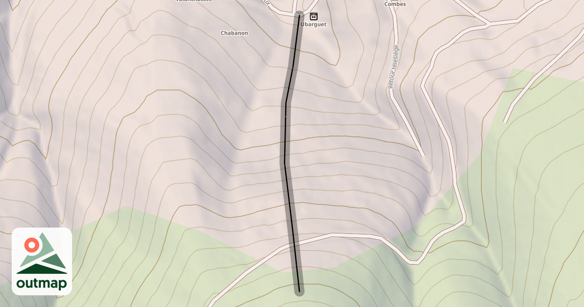 Map of L'Ubarguet Noire