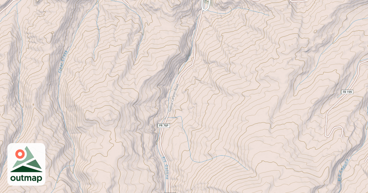 Map of GALLINA CANYON