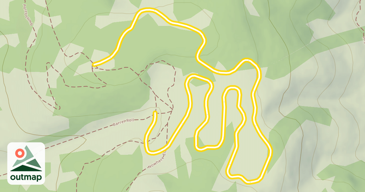 Map of Hanscom's Nordic Trail
