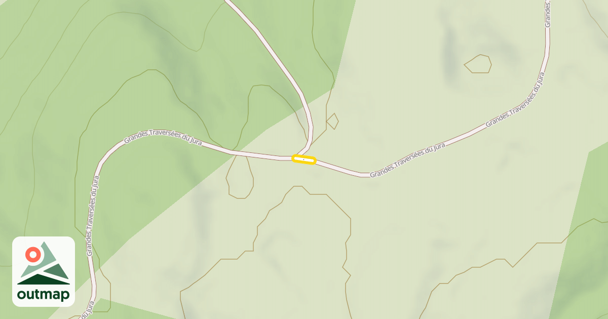 Map of Grandes Traversées du Jura