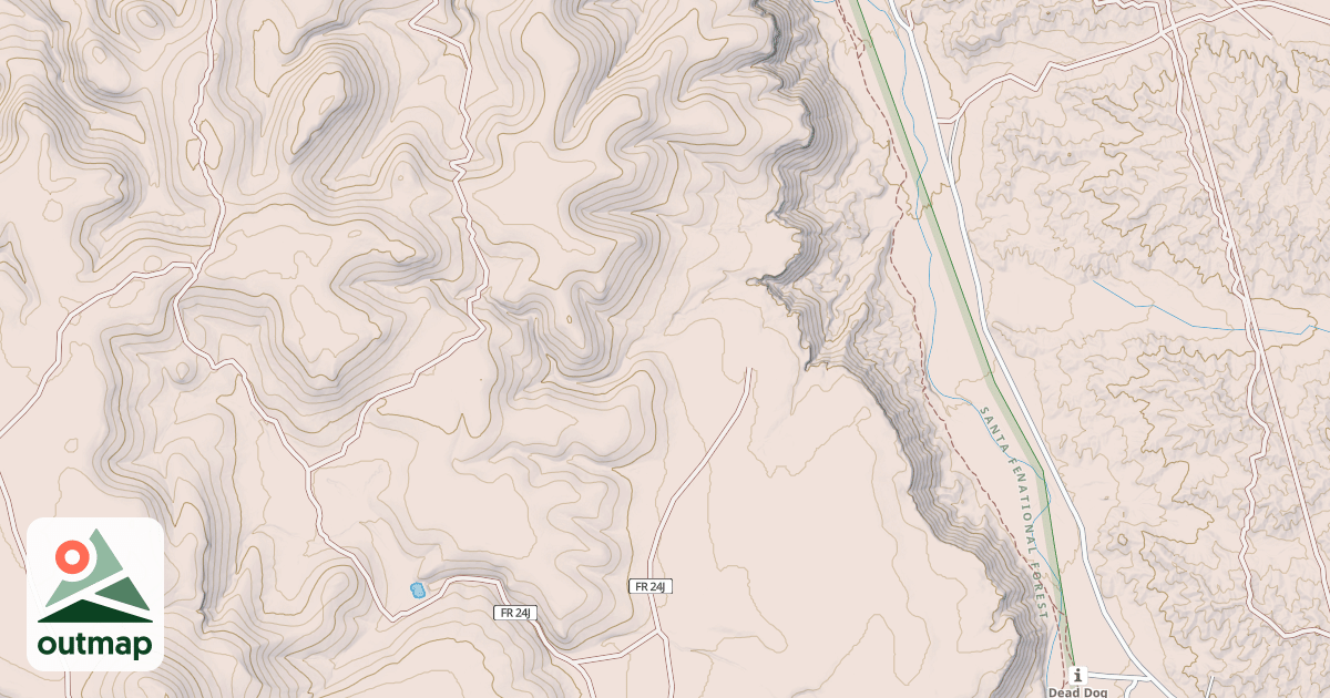 Map of USFS Motor Vehicle Use Map Roads {1292DE36-F21F-442D-9338-4CBB84DA5A49}