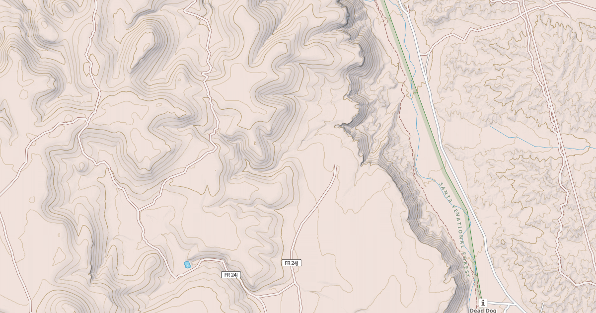 Map preview of USFS Motor Vehicle Use Map Roads {1292DE36-F21F-442D-9338-4CBB84DA5A49}