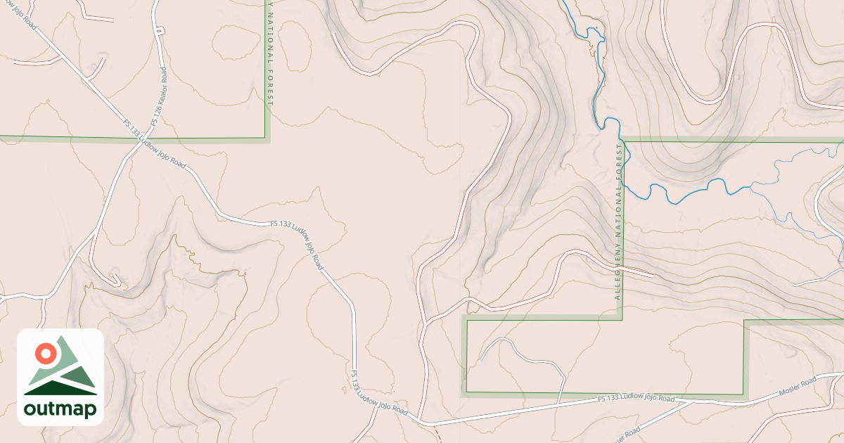 Map of WEST BRANCH