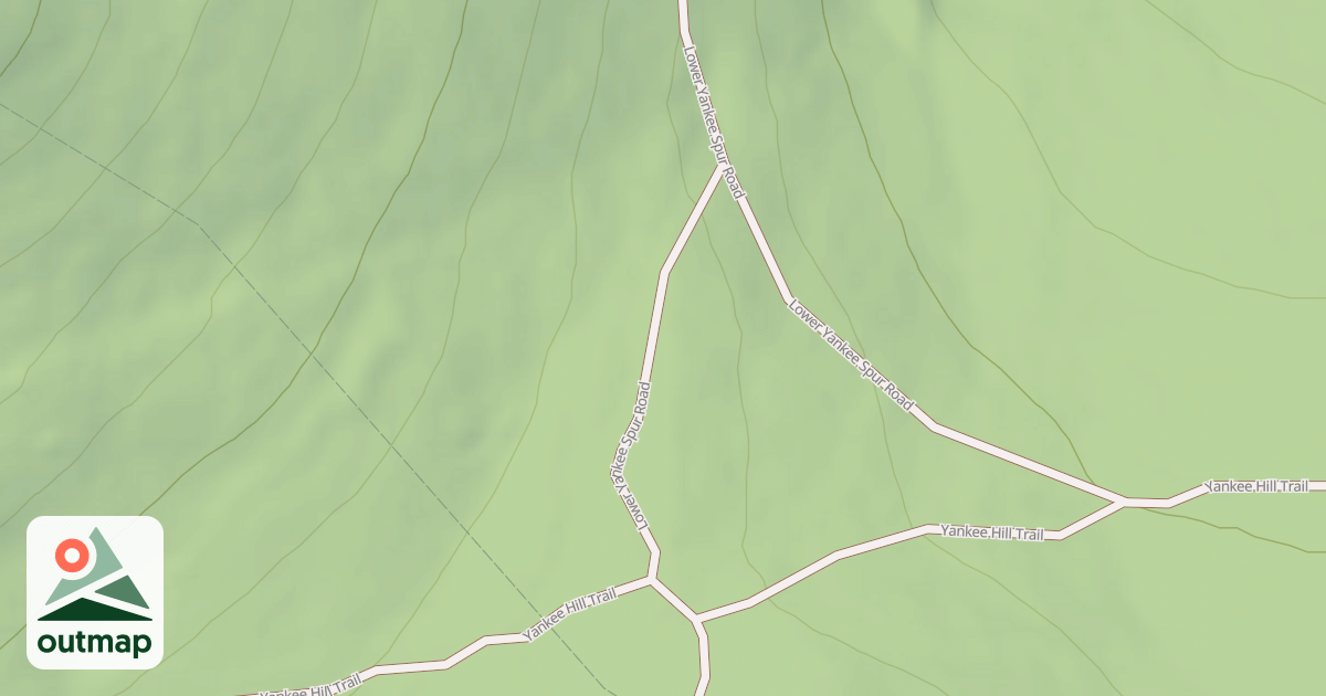 Map of LOWER YANKEE SPUR