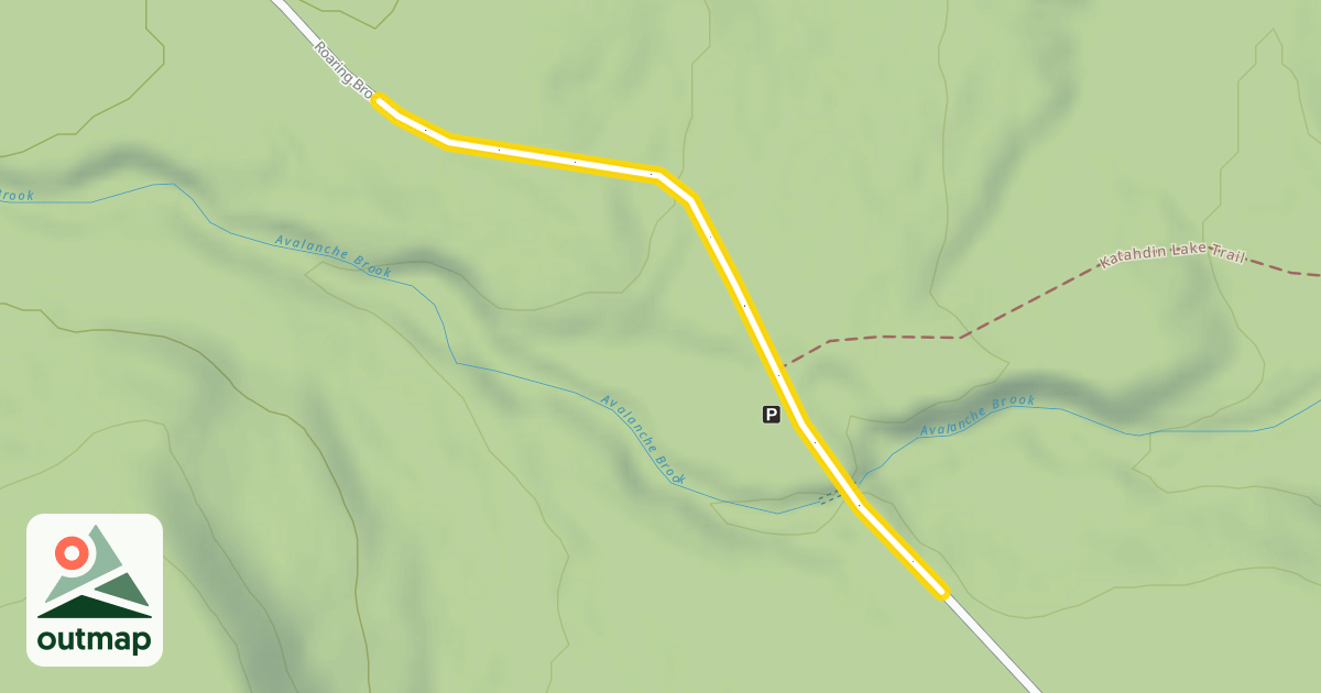 Map of Roaring Brook Road