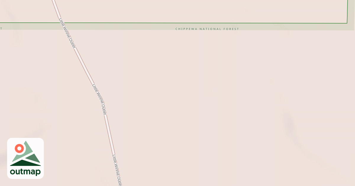 Map of E. LITTLE WINNIE OUTLET SPUR B