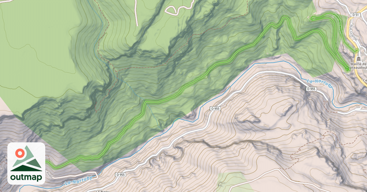 Map of Piste des Avals