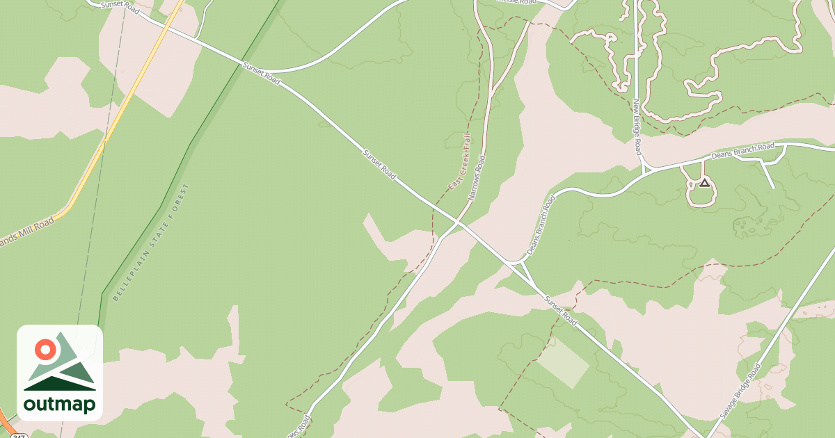 Map of Tom Field Trail
