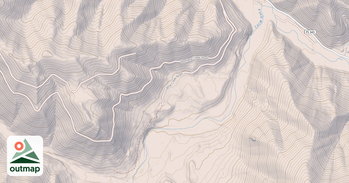 Map of CACHE CREEK