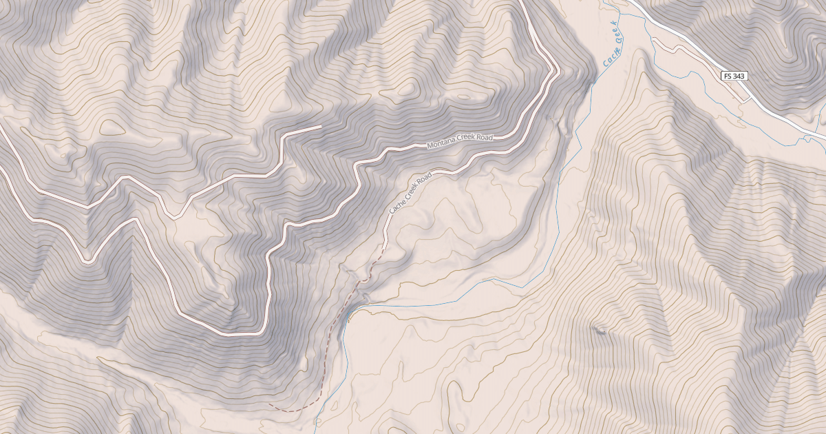 Map preview of CACHE CREEK