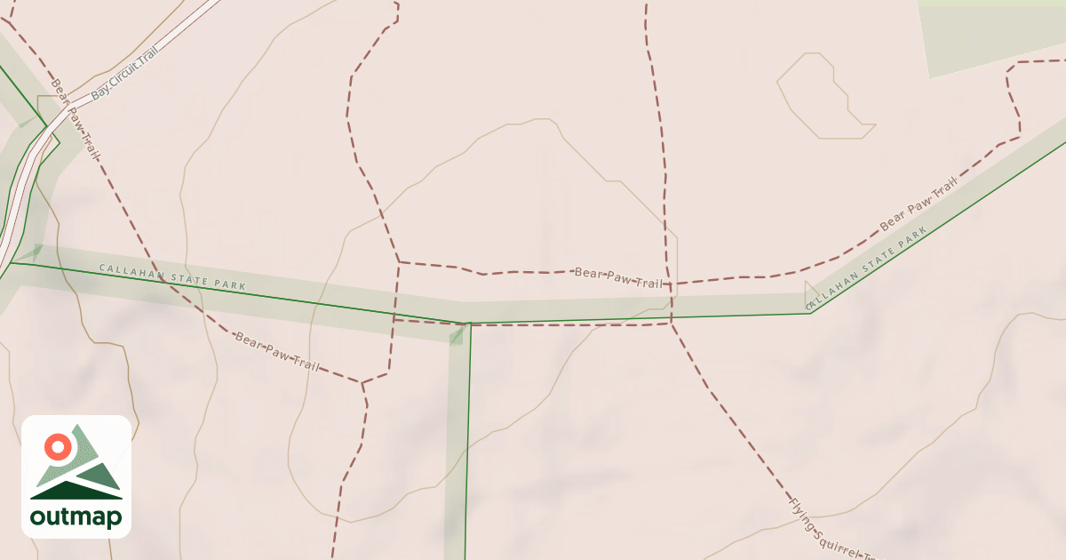 Map of Bear Paw Trail