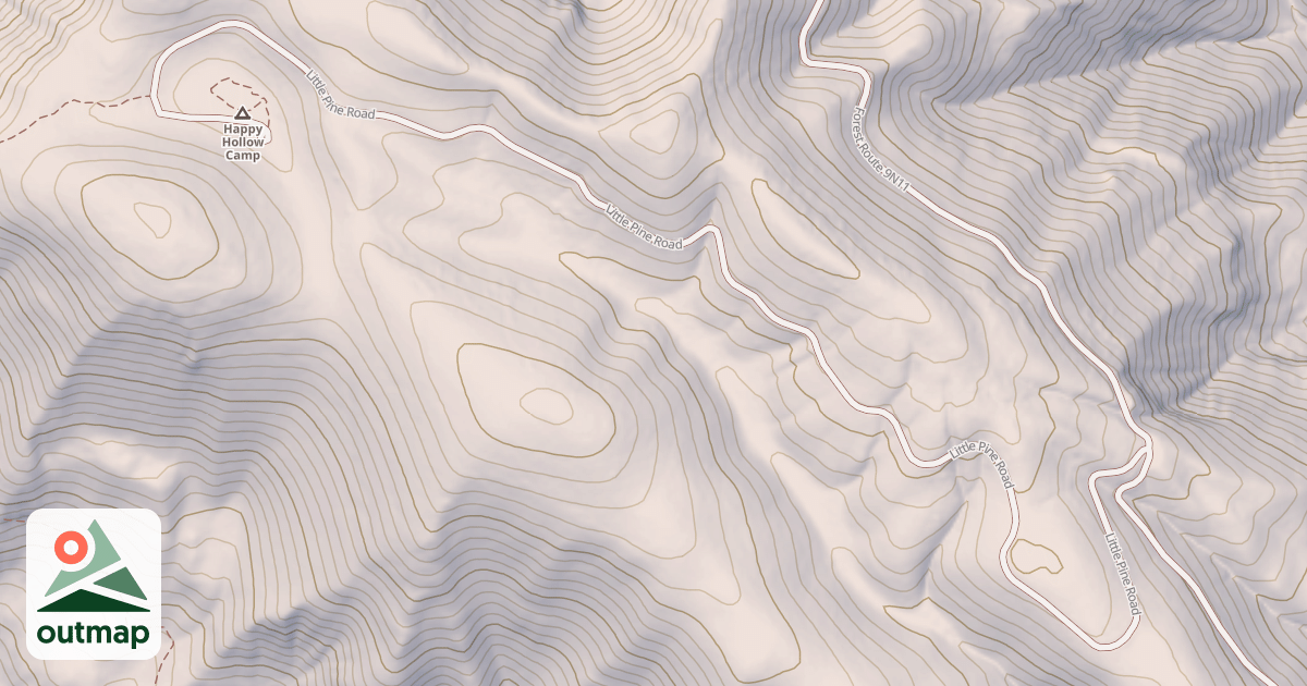 Map of HAPPY HOLLOW