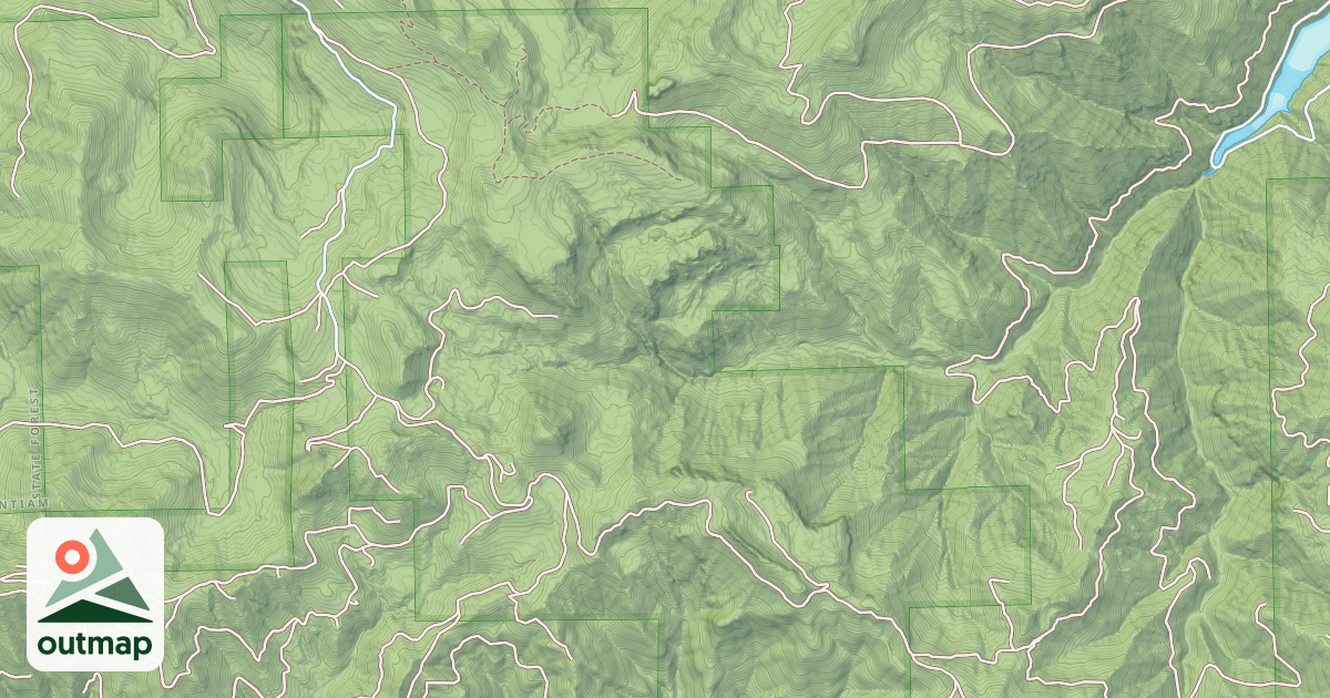Map of MONUMENT PEAK