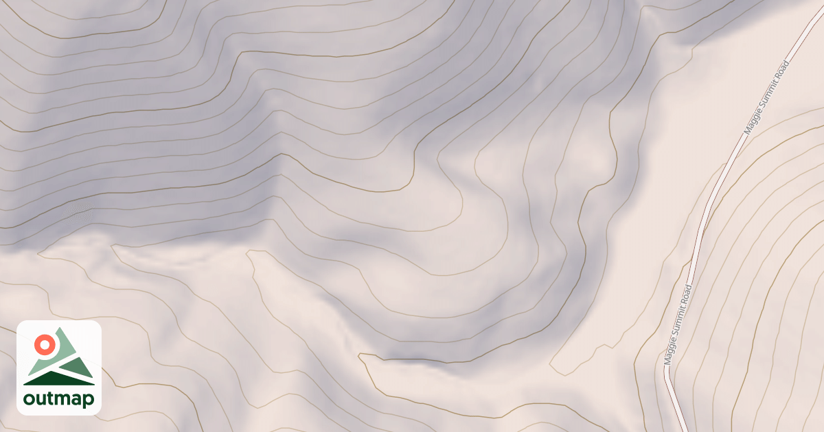 Map of COLUMBIA CREEK ROAD