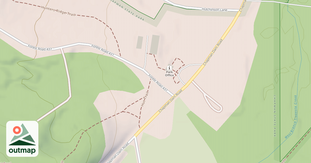 Map of ADAMS RUN