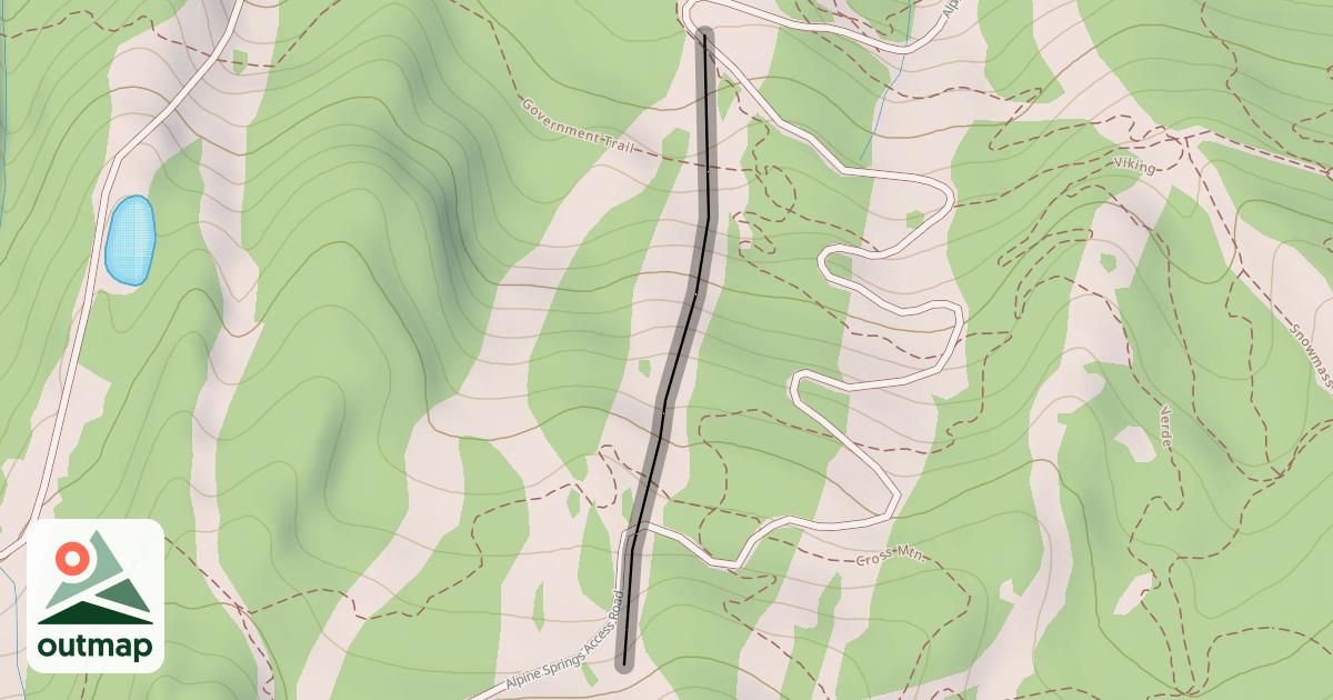Map of Tom's Trace