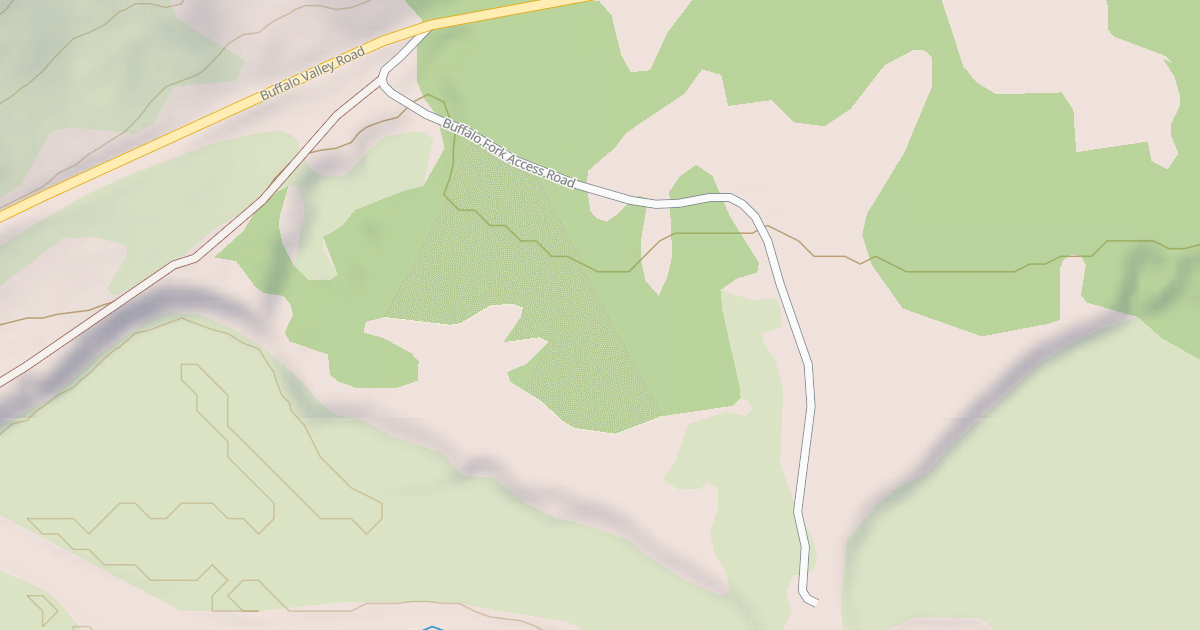 Map preview of BUFFALO FORK ACCESS
