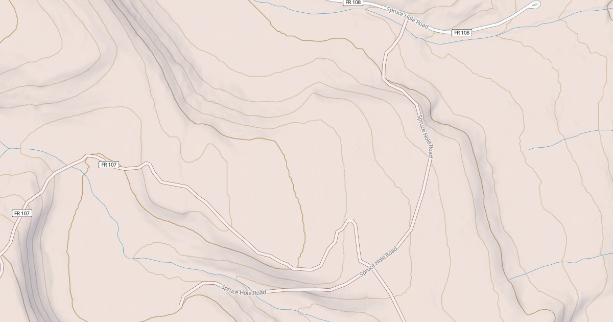 Map preview of SPRUCE HOLE