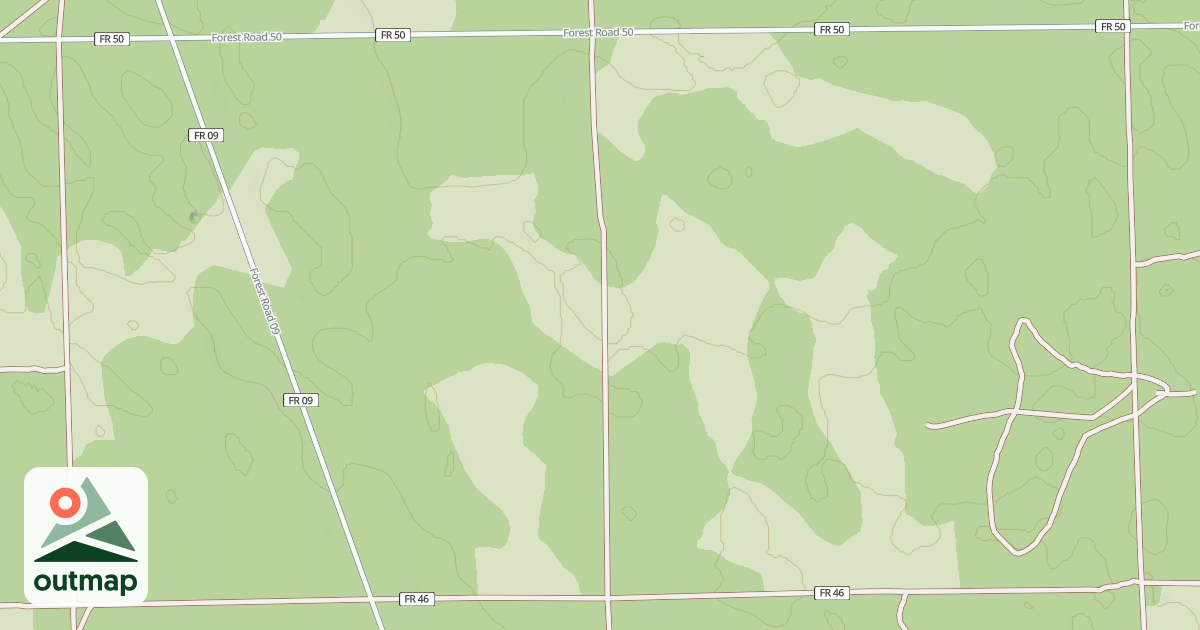 Map of USFS Motor Vehicle Use Map Roads {37201AD0-4842-4A36-A278-5794F4F6C02D}