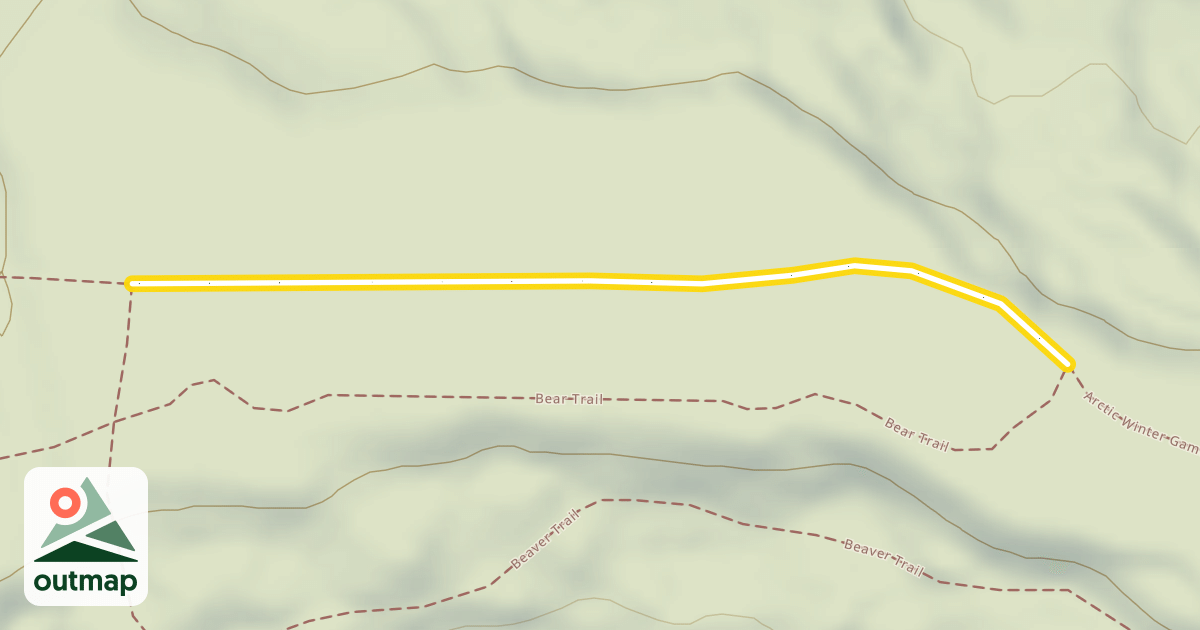 Map of Arctic Winter Games Trail