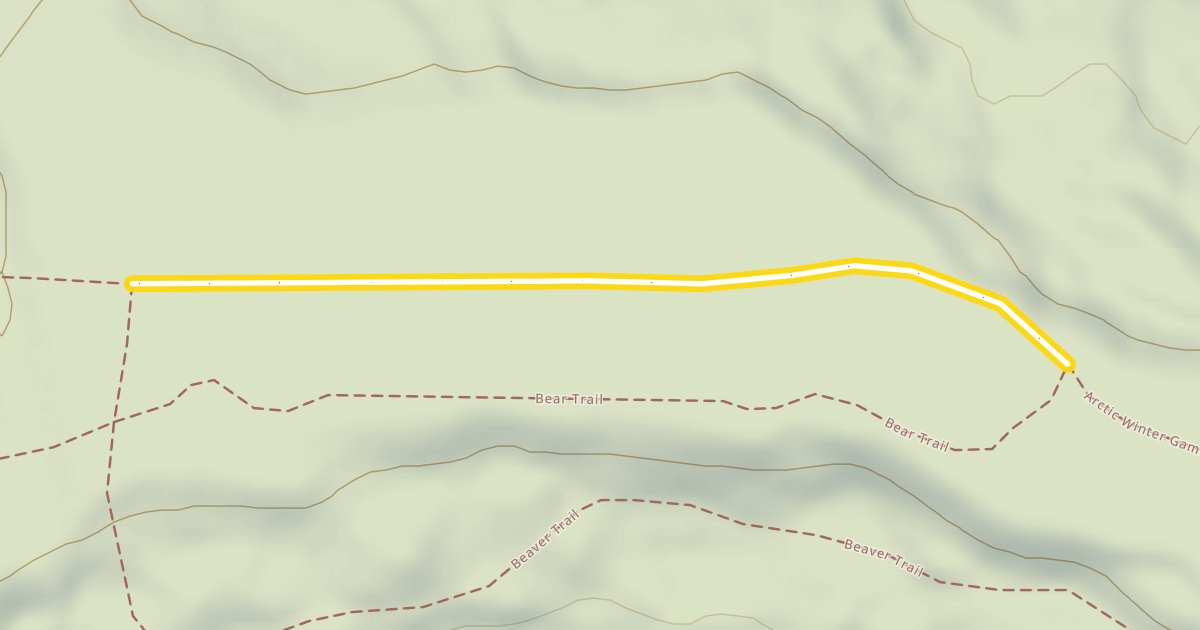 Map preview of Arctic Winter Games Trail