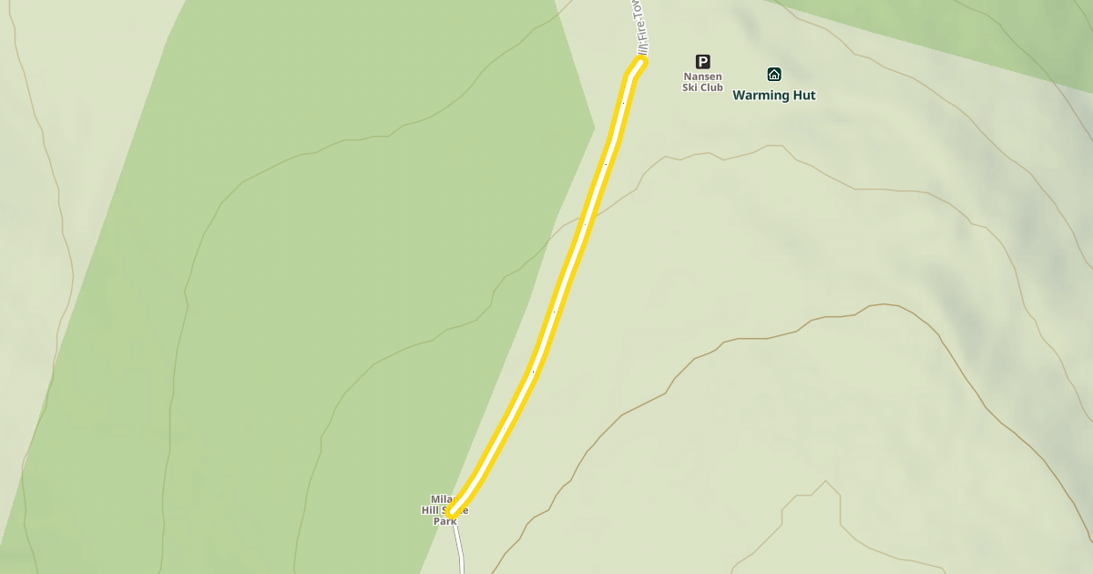 Map preview of Milan Hill Fire Tower