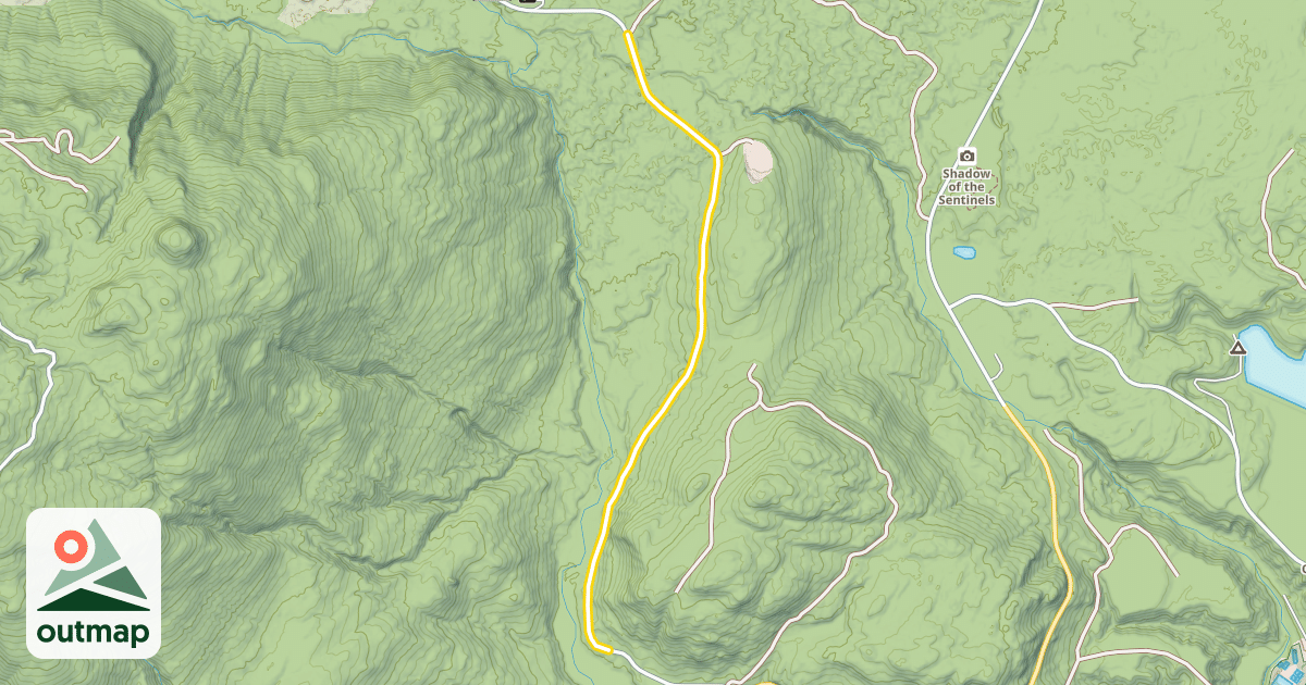 Map of National Forest Development Road 12