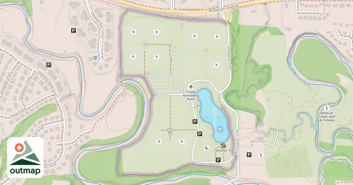 Map of Anneberg Park Trail
