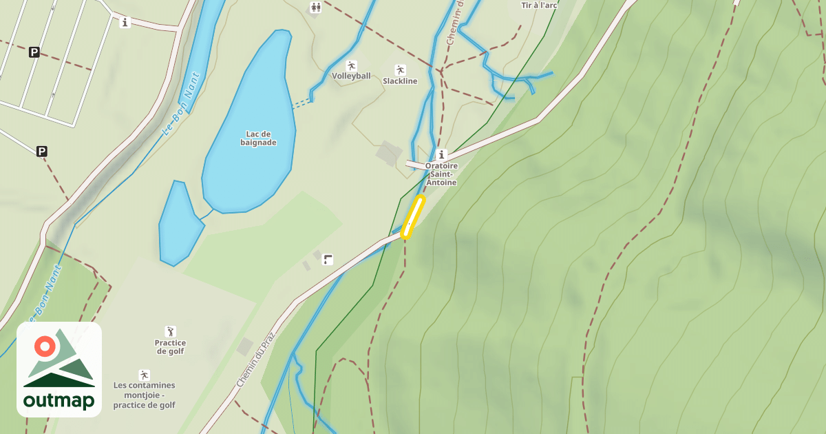 Map of Chemin du Praz