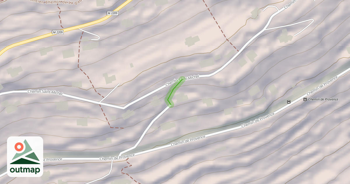 Map of Chemin de la Pierre de Fresquet