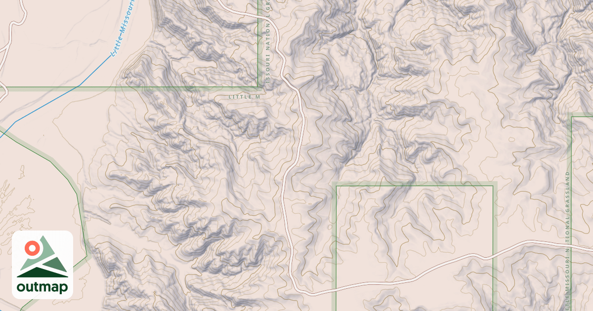 Map of (C) ICE BOX CANYON