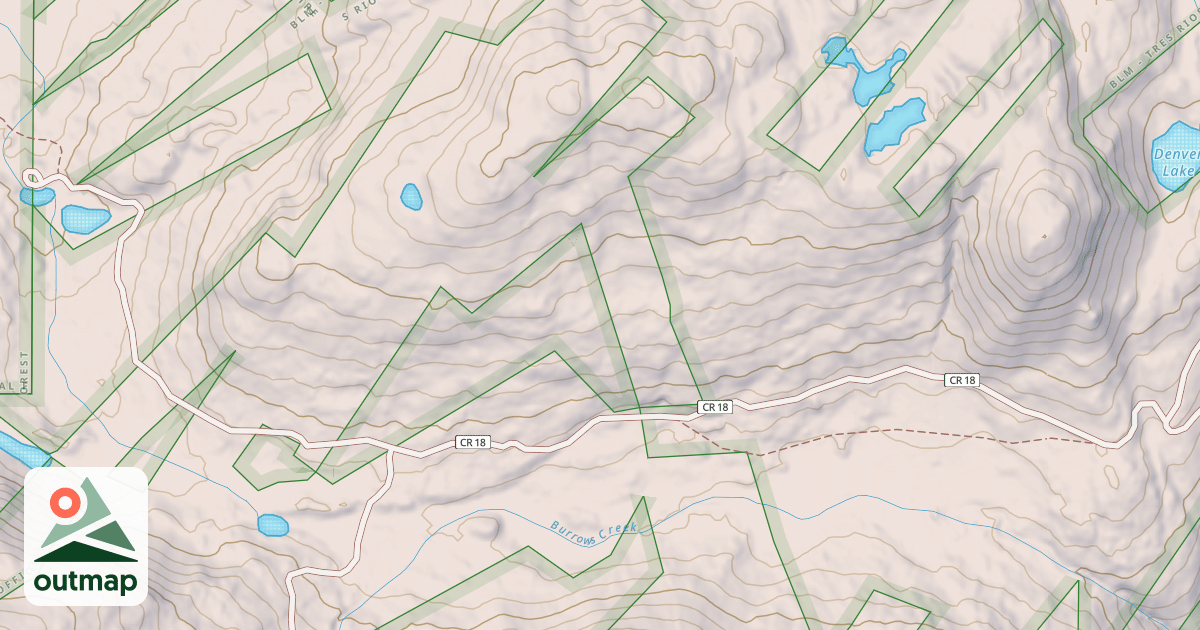 Map of County Road 18