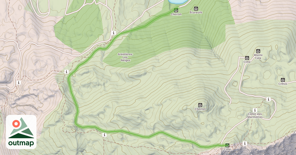 Map of Les Combes