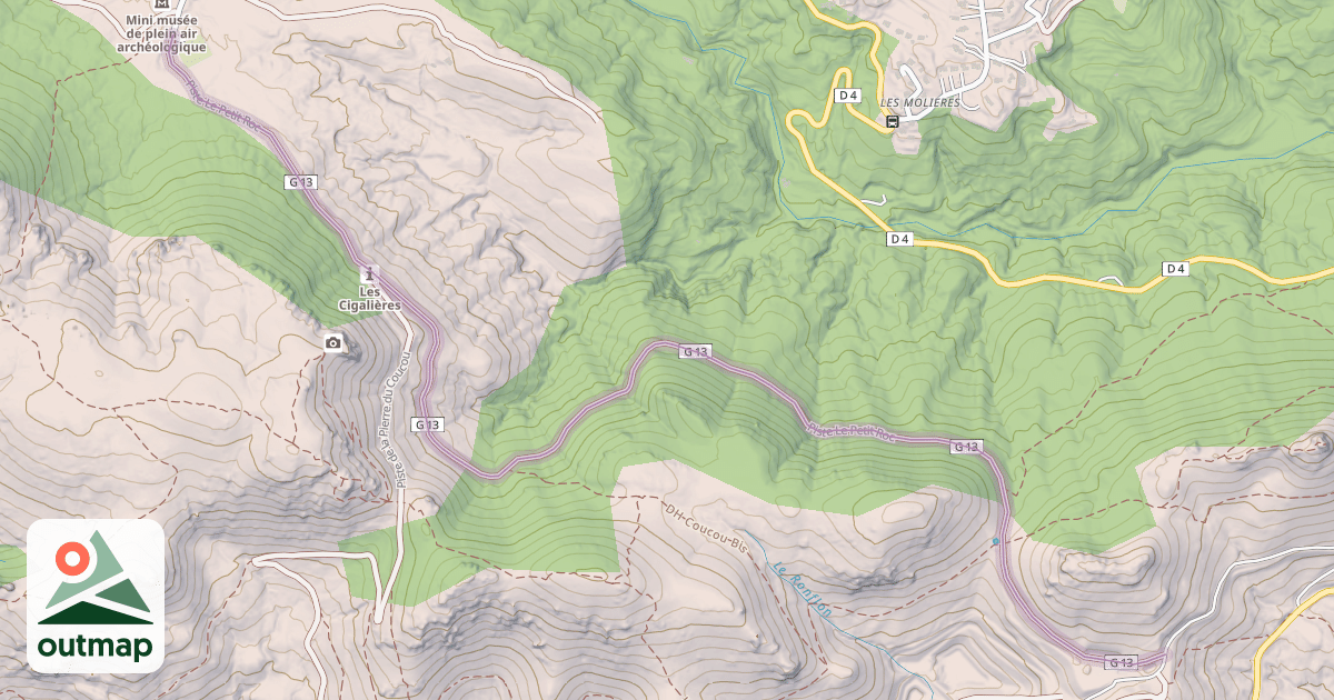 Map of Piste Le Petit Roc