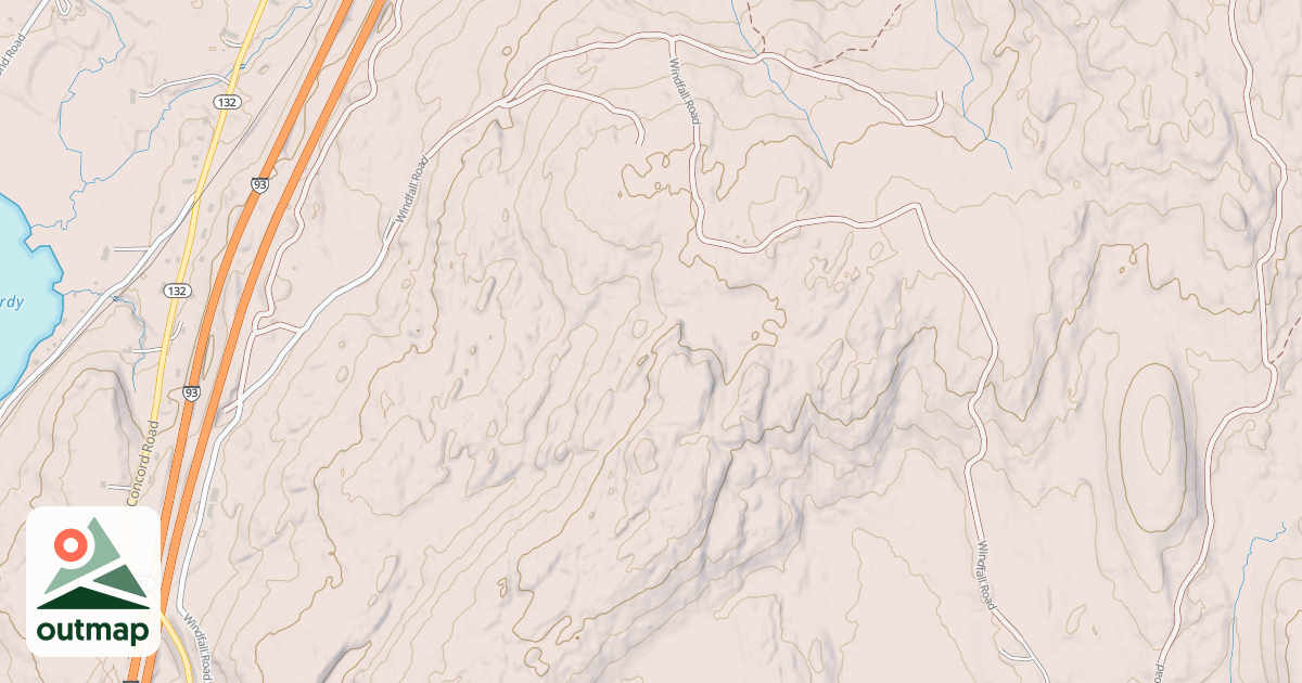 Map of Windfall Road