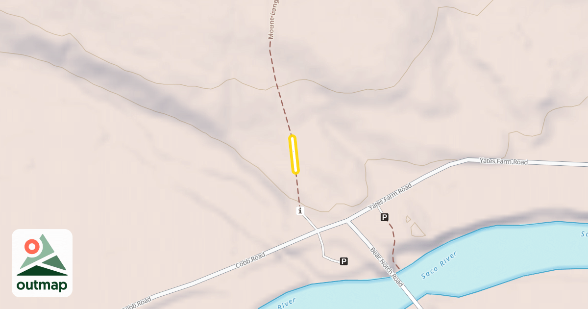 Map of Mount Langdon Trail