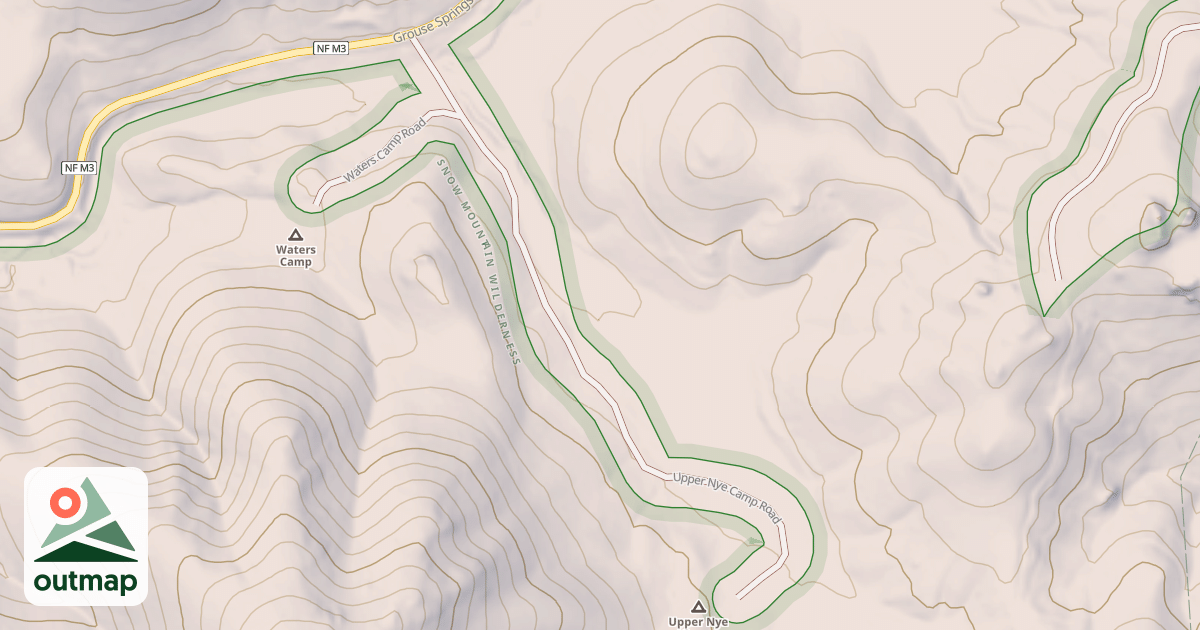 Map of UPPER NYE CAMP