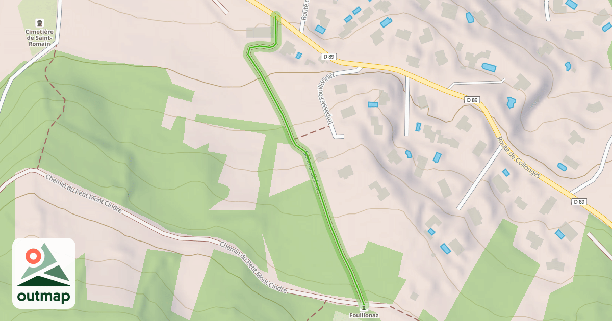 Map of Sentier de l'eau